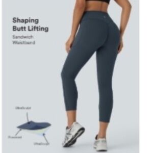 SoCinched High Waisted Scrunch Butt Lifting Tummy control capri leggings